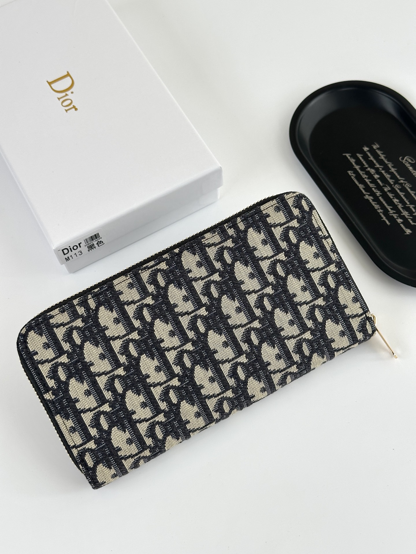 Lady Dior Mini Wallet – Black Cannage Lambskin - Image 5