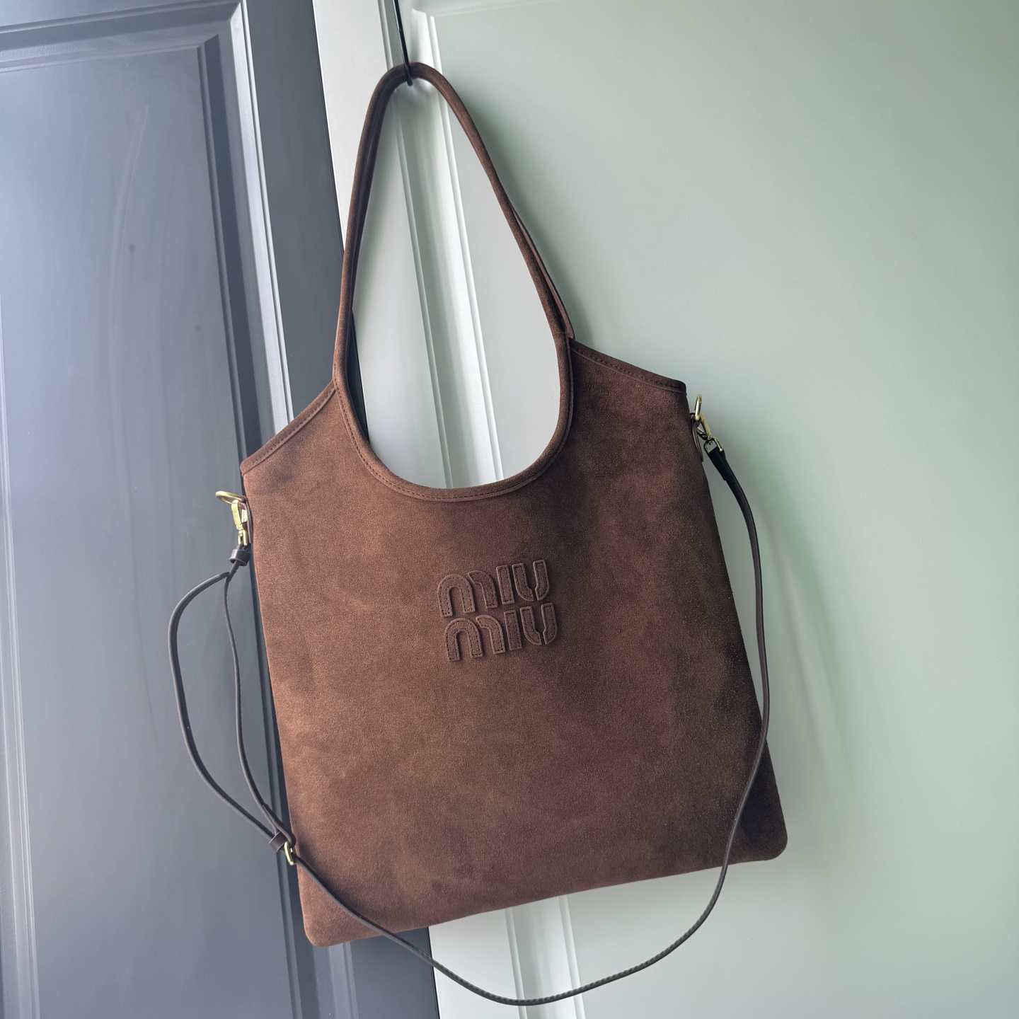 Miu Miu 24FW Suede Hobo Bag - Image 5