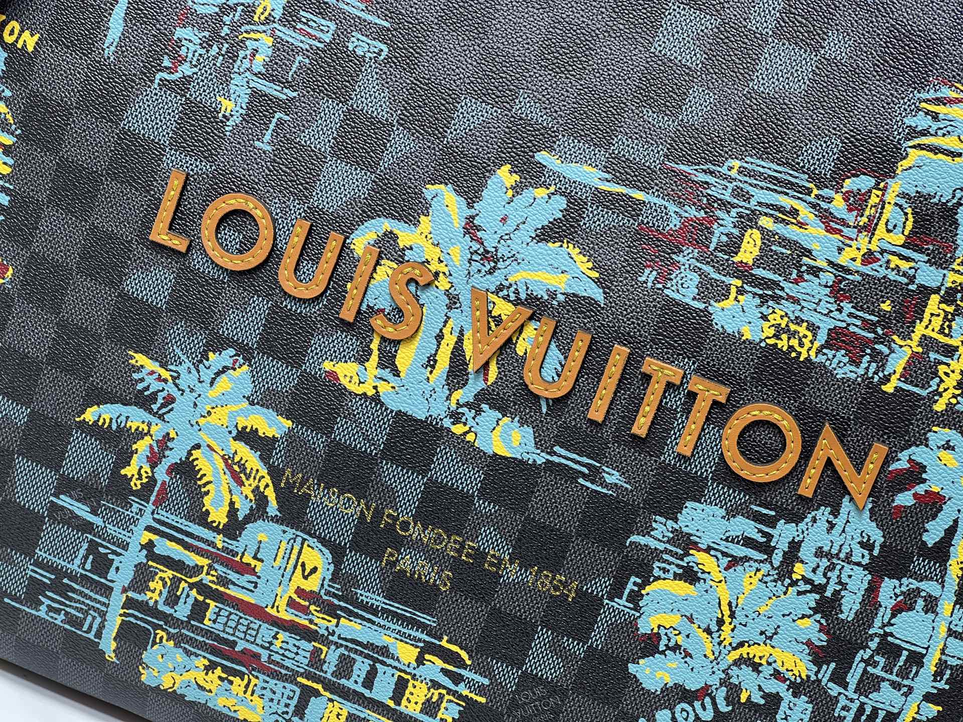 Louis Vuitton Shopper Tote – "Vintage Miami" Jacquard Edition - Image 5