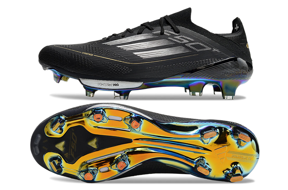 Adidas F50+ Elite FG – "Triple Black" Edition - Image 4