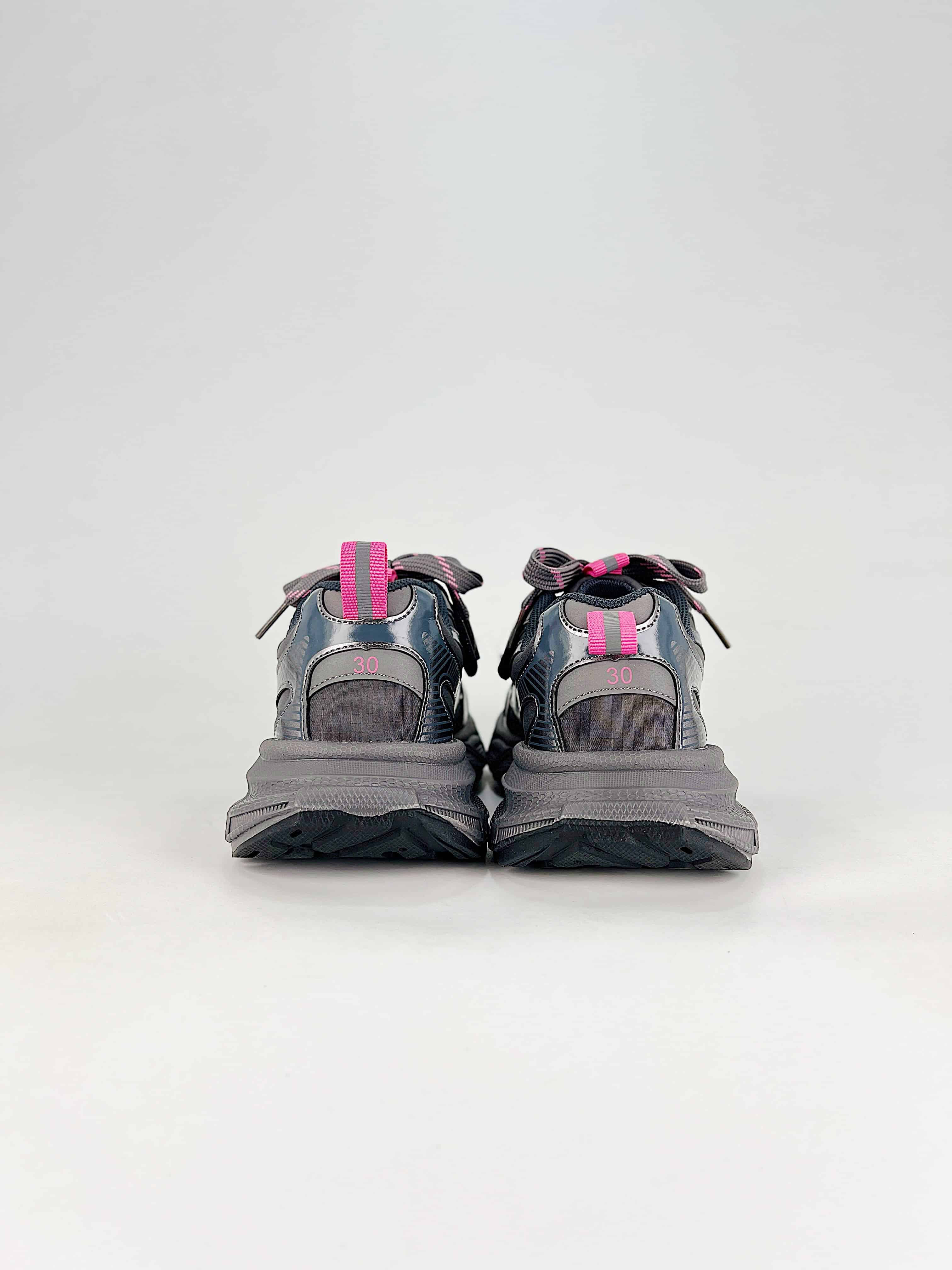Balenciaga Kids' Triple S / Track Style – Distressed Luxury Platform Sneakers - Image 3