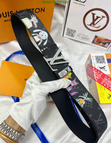 Louis Vuitton Signature Hardware Premium Leather Belt